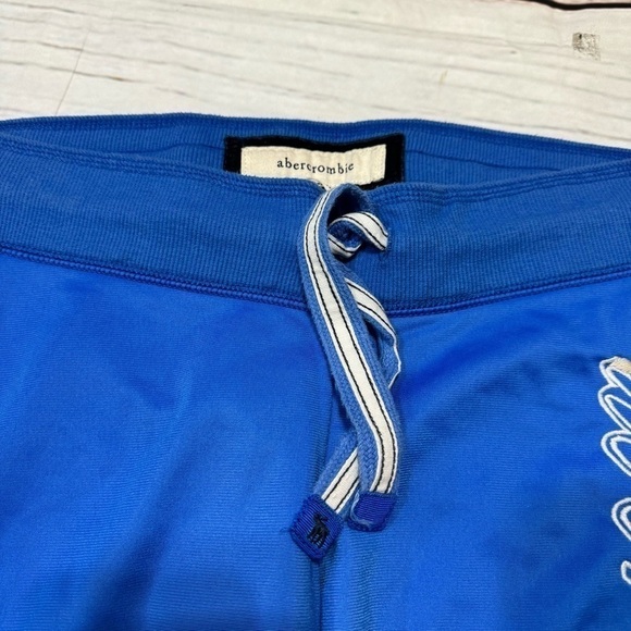 Abercrombie kids blue track pants 2 stripes on sides size XL Vintage Y2K EUC - Picture 5 of 11